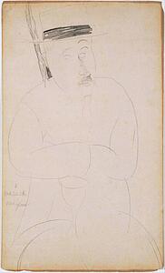 Portraits Modigliani Art Print - Portrait Of Adolphe Basler
