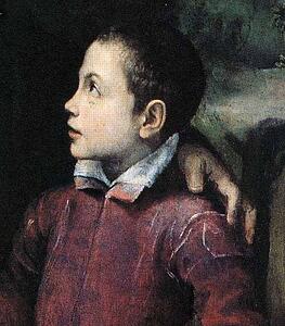 Portrait Of Amilcare, Minerva And Asdrubale Anguissola. Detail - Art Print Art Print - Portrait Of Amilcare, Minerva And Asdrubale Anguissola. Detail