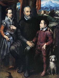 Portrait Of Amilcare, Minerva And Asdrubale Anguissola - Art Print Art Print - Portrait Of Amilcare, Minerva And Asdrubale Anguissola