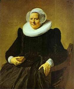 Portrait Of An Elderly Lady - Art Print Art Print - Portrait Of An Elderly Lady