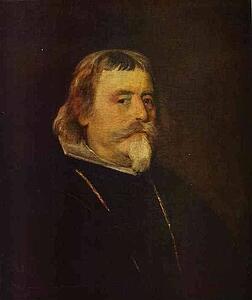 Art Print - Portrait Of An Old Gentleman With A Gold Chain And Cross Of Order