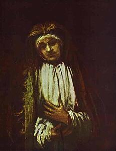Portrait Of An Old Woman - Art Print Art Print - Portrait Of An Old Woman