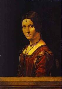 Portrait Of An Unknown Woman (La Belle Ferroniere) - Art Print Art Print - Portrait Of An Unknown Woman (La Belle Ferroniere)