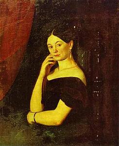 Art Print - Portrait Of Anna Petrovna Milyukova (1818-?)