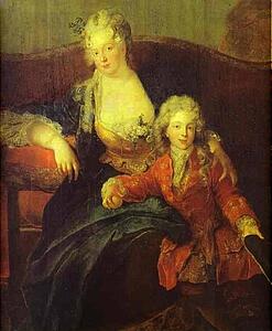 Portrait Of Baron Von Erlach With His Family. Detail - Art Print Art Print - Portrait Of Baron Von Erlach With His Family. Detail