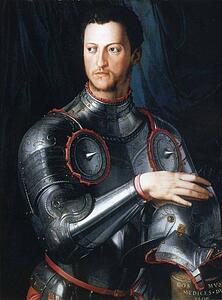 Art Print - Portrait Of Cosimo I De'medici In Armor