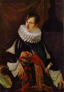 Portrait Of Count V. A. Perovsky In Xvii Century Spanish Costume - Art Print Art Print - Portrait Of Count V. A. Perovsky In Xvii Century Spanish Costume