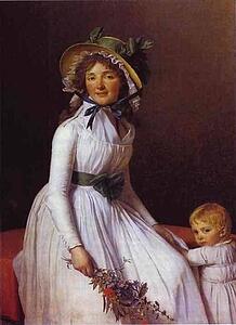 Art Print - Portrait Of Emilie Sériziat And Her Son