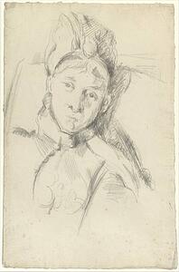 Wife Art Print - Portrait Of Hortense Cézanne-Figuet, The Artist's Wife