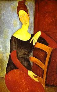 Portrait Of Jeanne Hébuterne (1898 -1920), Common-Law Wife Of Amedeo Modigliani - Art Print Art Print - Portrait Of Jeanne Hébuterne (1898 -1920), Common-Law Wife Of Amedeo Modigliani