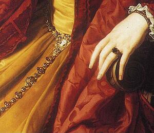 Portrait Of Lady. Detail - Art Print Art Print - Portrait Of Lady. Detail