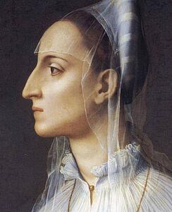 Art Print - Portrait Of Laura Battiferri. Detail