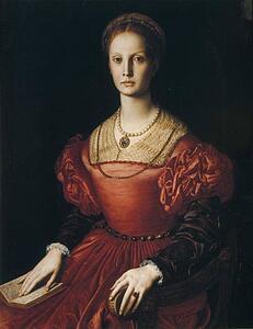 Portrait Of Lucrezia Panciatichi - Art Print Art Print - Portrait Of Lucrezia Panciatichi