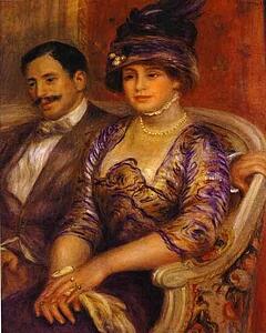 Portrait Of M. And Mme. Bernheim De Villers - Art Print Art Print - Portrait Of M. And Mme. Bernheim De Villers