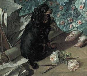 Portrait Of Madame De Pompadour. Detail - Art Print Art Print - Portrait Of Madame De Pompadour. Detail