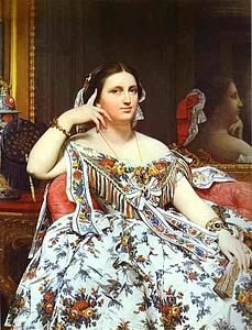 Portrait Of Madame Moitessier Sitting - Art Print Art Print - Portrait Of Madame Moitessier Sitting