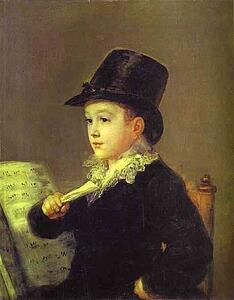 Art Print - Portrait Of Mariano Goya, The Artist's Grandson