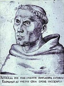 Art Print - Portrait Of Martin Luther As A Monk