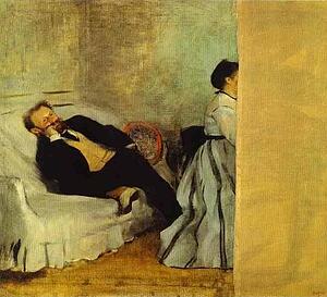Portrait Of Monsieur And Madame Edouard Manet - Art Print Art Print - Portrait Of Monsieur And Madame Edouard Manet