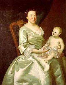 Art Print - Portrait Of Mrs. Daniel Rea And Child