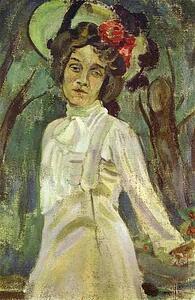 Portrait Of Nadezhda Staniukovich - Art Print Art Print - Portrait Of Nadezhda Staniukovich