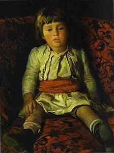 Portrait Of Nikolay Gay, The Artist's Grandson - Art Print Art Print - Portrait Of Nikolay Gay, The Artist's Grandson