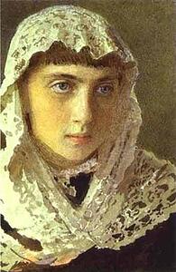 Portrait Of Sophia Kramskaya, The Artist's Daughter - Art Print Art Print - Portrait Of Sophia Kramskaya, The Artist's Daughter