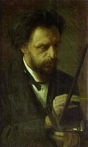 Portrait Of The Artist Grigory Myasoyedov - Art Print Art Print - Portrait Of The Artist Grigory Myasoyedov