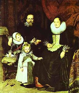 Art Print - Portrait Of The Artist With His Family