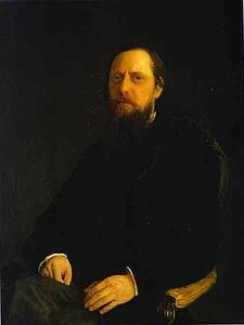 Art Print - Portrait Of The Author Mikhail Saltykov-Shchedrin