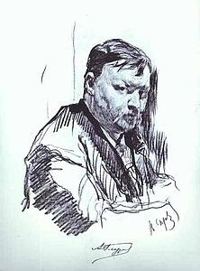 Art Print - Portrait Of The Composer Alexander Glazunov