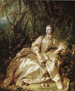 Portrait Of The Marquise De Pompadour - Art Print Art Print - Portrait Of The Marquise De Pompadour
