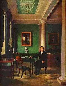 Art Print - Portrait Of The State Chancellor Of The Internal Affairs, Prince Victor Pavlovich Kochubey In His Study