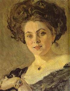 Art Print - Portrait Of Yevdokia Morozova. Detail