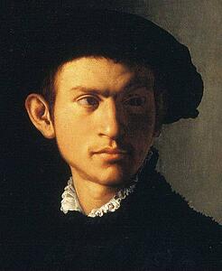 Portrait Of Young Man With A Lute. Detail - Art Print Art Print - Portrait Of Young Man With A Lute. Detail