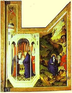 Presentation In The Temple And Flight Into Egypt - Art Print Art Print - Presentation In The Temple And Flight Into Egypt
