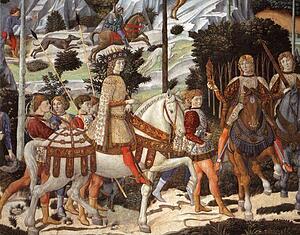 Art Print - Procession Of The Magus Balthazar. Detail