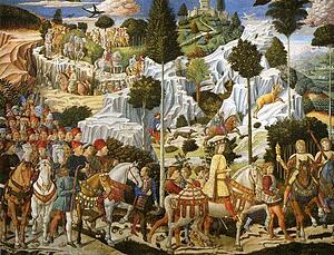 Art Print - Procession Of The Magus Balthazar. Detail