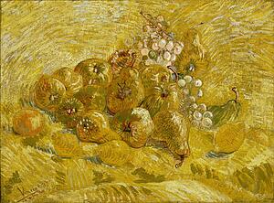 Grapes Art Print - Quinces, Lemons, Pears And Grapes