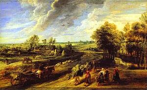 Return Of The Peasants From The Fields - Art Print Art Print - Return Of The Peasants From The Fields