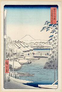 Edo Art Print - Riverbank At Sukiya In Edo (Tōto Sukiya-Gashi)