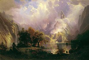 Bierstadt Art Print - Rocky Mountain Landscape