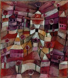 Paul Klee Art Print - Rose Garden