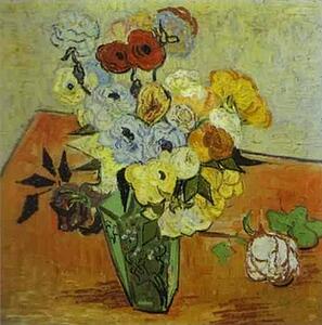 Art Print - Roses And Anemones