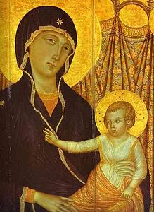 Rucellai Madonna. Detail - Art Print Art Print - Rucellai Madonna. Detail