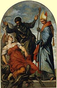 Saint George, Saint Louis, And The Princess - Art Print Art Print - Saint George, Saint Louis, And The Princess