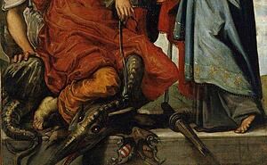 Art Print - Saint George, Saint Louis, And The Princess. Detail