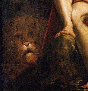 Art Print - Saint Jerome In The Wilderness. Detail
