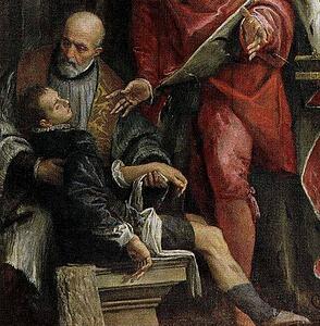 Saint Pantaleon Healing A Child. Detail - Art Print Art Print - Saint Pantaleon Healing A Child. Detail
