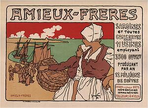 Georges Fay Art Print - Sardines Amieux
